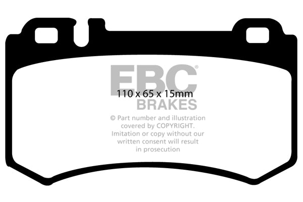 Pastiglie Freno EBC Greenstuff DP21490 per Mercedes-Benz Classe S (W220)