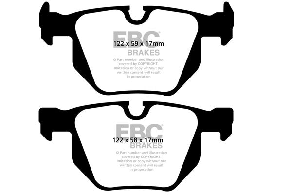 Pastiglie Freno EBC Redstuff DP31494C per BMW Serie 5 (E60), BMW Serie 5 (E61) e altre