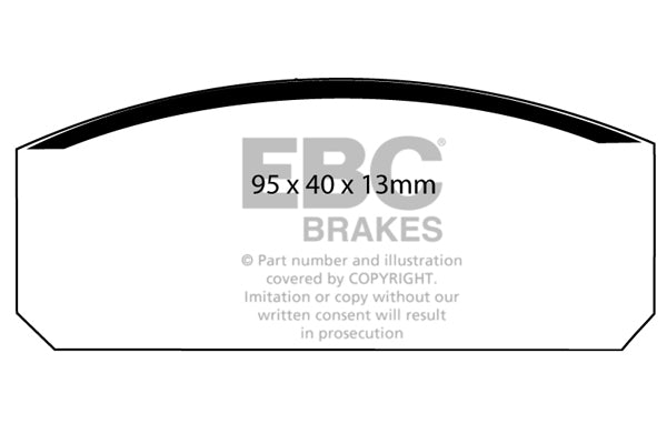 Pastiglie Freno EBC Ultimax DP150 per Autobianchi Primula, Panhard 24 e altre