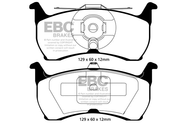 Pastiglie Freno EBC Greenstuff DP21504 per Ford Fairlane e Ford Falcon