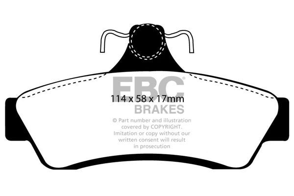 Pastiglie Freno EBC Greenstuff DP21506 per Holden Commodore (VT) e Holden Monaro