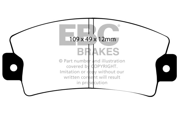 Pastiglie Freno EBC Ultimax DP151 per Fiat 130