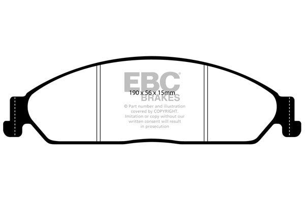 Pastiglie Freno EBC Redstuff DP31511C per Ford Falcon, Ford Fairlane e altre