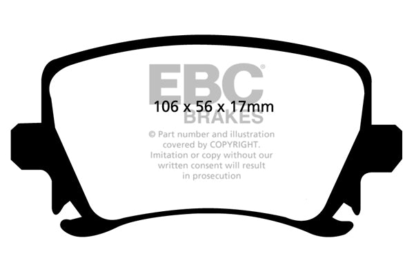 Pastiglie Freno EBC Greenstuff DP21518 per Skoda Superb (3T), Skoda Octavia (1Z) e altre