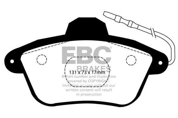 Pastiglie Freno EBC Yellowstuff DP41526R per Renault Clio (Mk2), Renault Alpine e altre