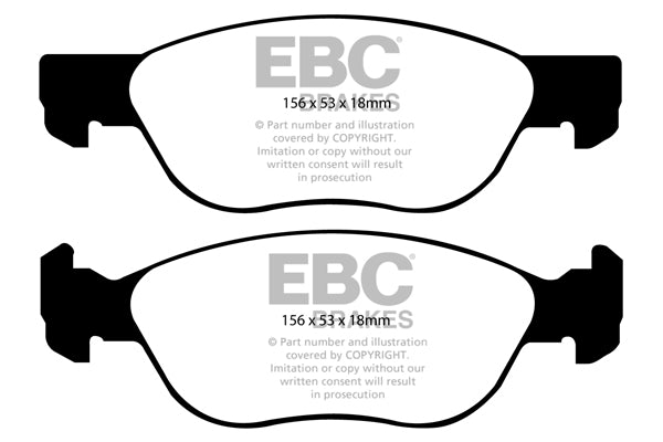 Pastiglie Freno EBC Ultimax DP1530 per Fiat Punto