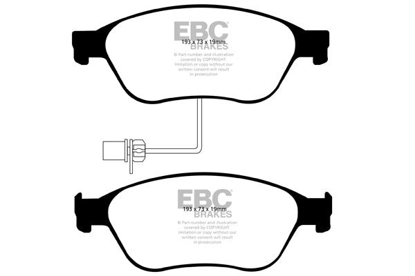 Pastiglie Freno EBC Greenstuff DP21535 per Volkswagen Phaeton e Audi A8 quattro (D3/4E)
