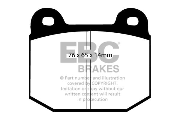 Pastiglie Freno EBC Orangestuff DP91537 per Subaru Impreza, Maserati Ghibli (AM336) e altre