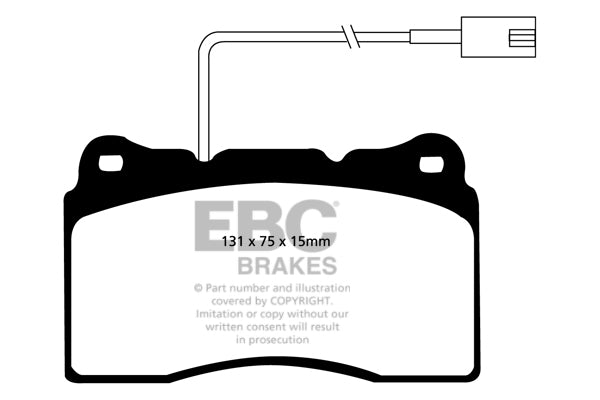 Pastiglie Freno EBC Redstuff DP31540C per Maserati Ghibli (M157), Lancia Kappa e altre