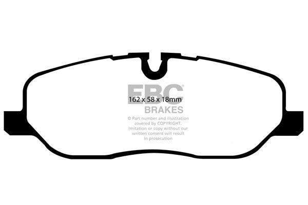 Pastiglie Freno EBC Ultimax DP1541 per Land Rover Range Rover Sport (L320), Land Rover Discovery 3 e altre