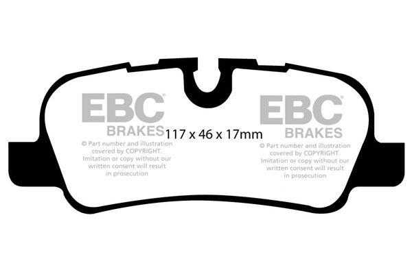 Pastiglie Freno EBC Yellowstuff DP41542R per Land Rover Range Rover Sport (L320), Land Rover Range Rover (L322) e altre