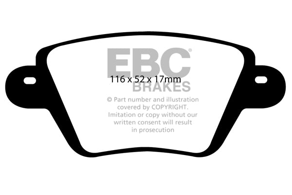 Pastiglie Freno EBC Ultimax DP1543 per Renault Kangoo