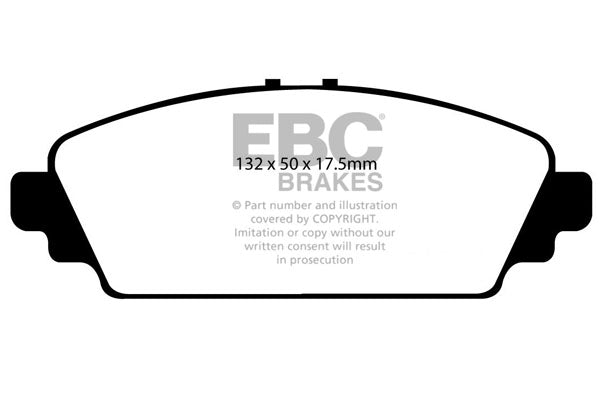 Pastiglie Freno EBC Greenstuff DP21544 per Honda Accord e Honda Civic (7th Gen)