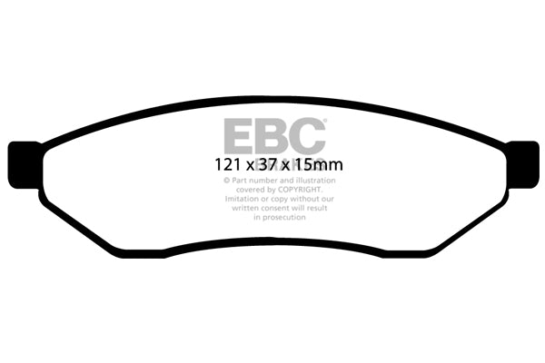 Pastiglie Freno EBC Ultimax DP1546 per Chevrolet Evanda e Daewoo Evanda