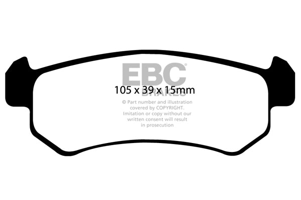 Pastiglie Freno EBC Ultimax DP1548 per Chevrolet Lacetti, Daewoo Lacetti e altre