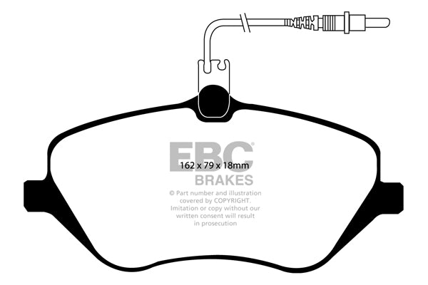 Pastiglie Freno EBC Greenstuff DP21550 per Peugeot 407, Citroen C5 e altre