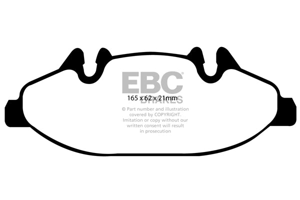 Pastiglie Freno EBC Greenstuff DP21553 per Mercedes-Benz Viano e Mercedes-Benz Vito