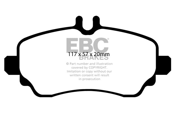 Pastiglie Freno EBC Ultimax DP1555 per Mercedes-Benz Vaneo