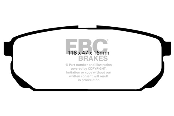 Pastiglie Freno EBC Ultimax DP1559 per KIA Sorento
