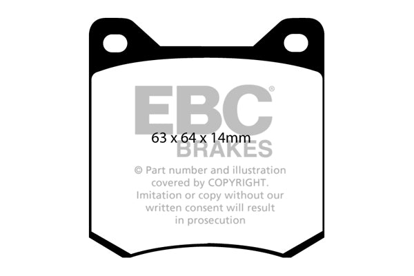 Pastiglie Freno EBC Ultimax DP156 per Renault 16