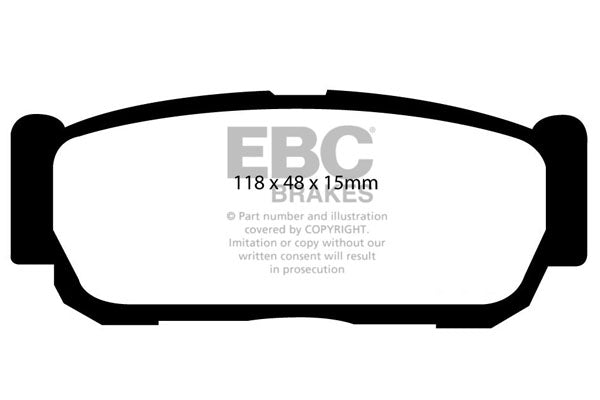 Pastiglie Freno EBC Ultimax DP1560 per Ssangyong Rexton, Ssangyong Rodius e altre