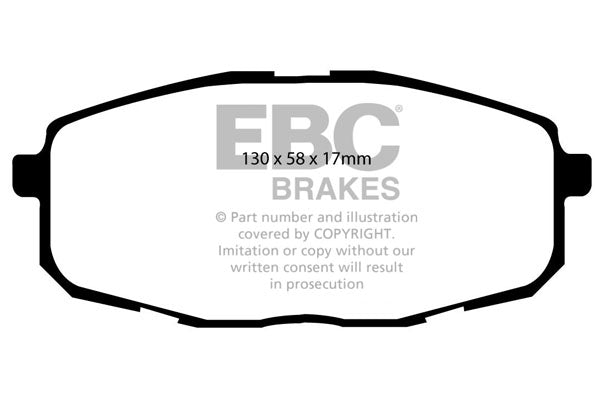 Pastiglie Freno EBC Ultimax DP1562 per Hyundai i-30 (FD), KIA Carens e altre