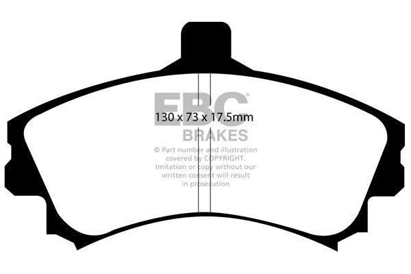 Pastiglie Freno EBC Ultimax DP1564 per Smart Forfour
