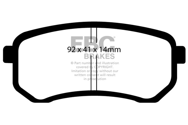 Pastiglie Freno EBC Ultimax DP1567 per Hyundai i-10, KIA Picanto e altre