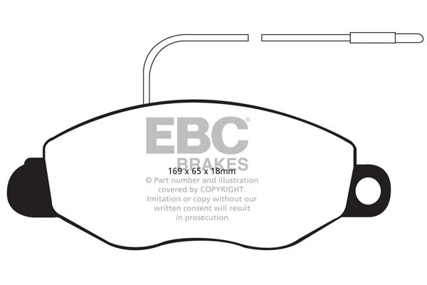 Pastiglie Freno EBC Ultimax DP1570 per Nissan Cabstar E