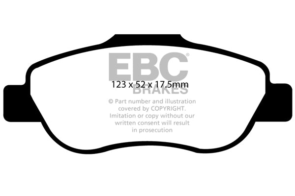 Pastiglie Freno EBC Greenstuff DP21573 per Fiat Panda