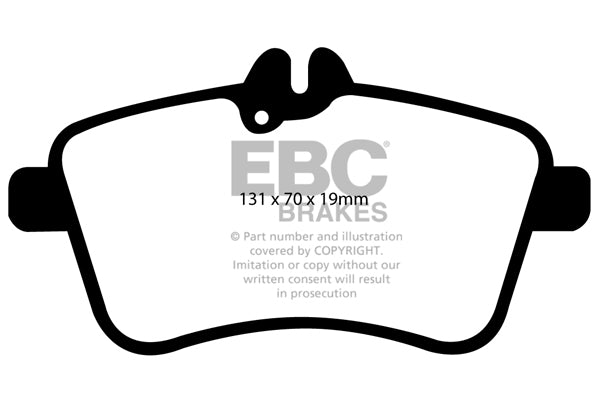 Pastiglie Freno EBC Ultimax DP1580 per Mercedes-Benz Classe B (W245) e Mercedes-Benz Classe A (W169)