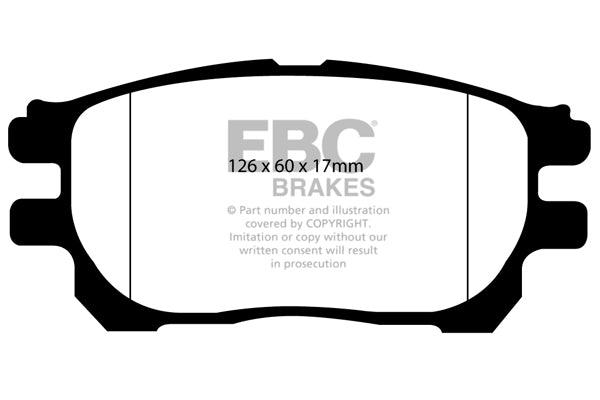 Pastiglie Freno EBC Ultimax DP1585 per Toyota Previa