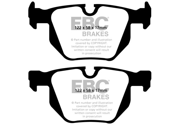 Pastiglie Freno EBC Yellowstuff DP41588R per BMW Serie 3 (E90), BMW Serie 3 (E91) e altre