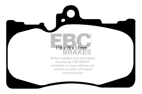 Pastiglie Freno EBC Greenstuff DP21589 per Lexus GS450h, Lexus GS250 e altre