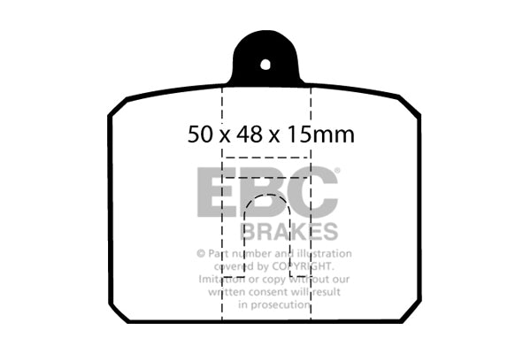 Pastiglie Freno EBC Ultimax DP159 per Skoda 100, Skoda 120 Estelle e altre