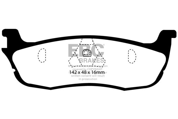 Pastiglie Freno EBC Ultimax DP1601 per Ford Expedition, Ford F-150 e altre
