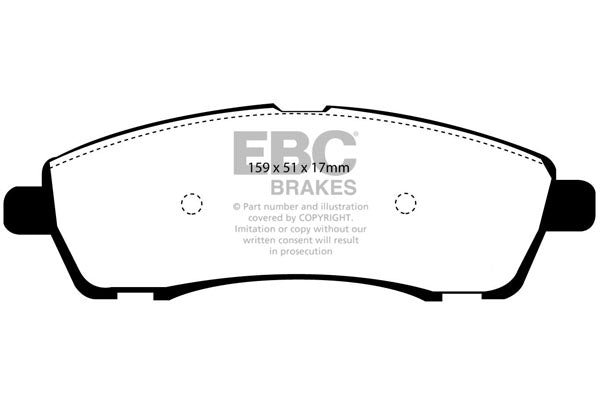 Pastiglie Freno EBC Yellowstuff DP41603R per Ford Excursion