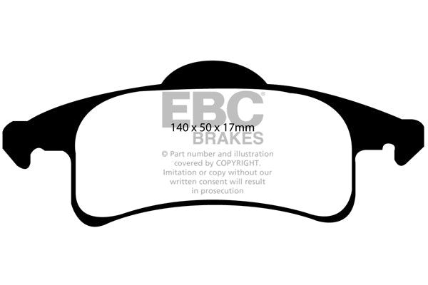 Pastiglie Freno EBC Ultimax DP1606 per Jeep Grand Cherokee