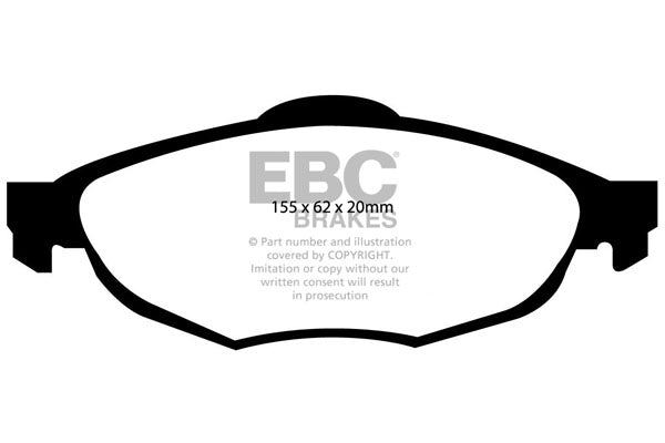 Pastiglie Freno EBC Ultimax DP1611 per Chrysler Sebring
