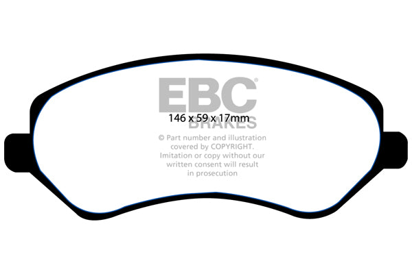 Pastiglie Freno EBC Ultimax DP1612 per Jeep Cherokee, Chrysler Voyager e altre