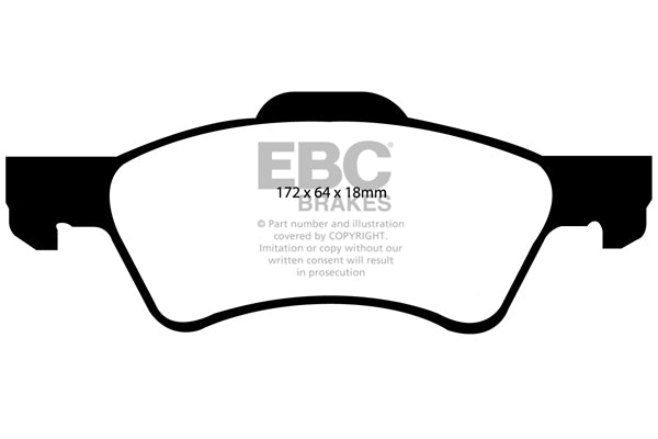 Pastiglie Freno EBC Ultimax DP1613 per Chrysler Voyager e Chrysler Grand Voyager
