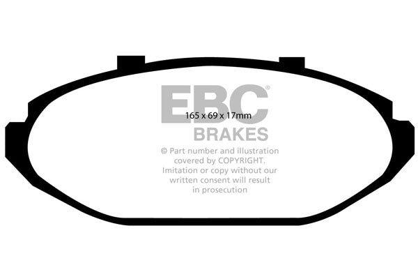 Pastiglie Freno EBC Greenstuff DP21615 per Lincoln Town Car
