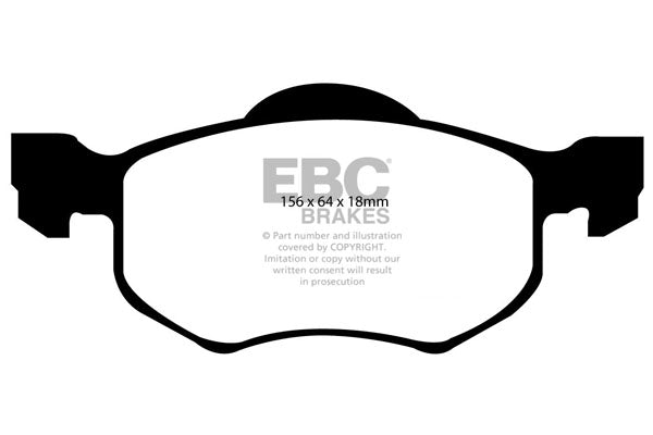 Pastiglie Freno EBC Greenstuff DP61616 per Ford Maverick e Mazda Tribute
