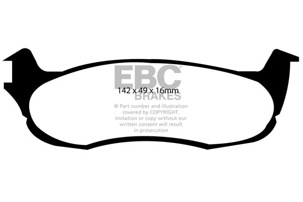 Pastiglie Freno EBC Greenstuff DP61633 per Ford F-150, Ford Expedition e altre