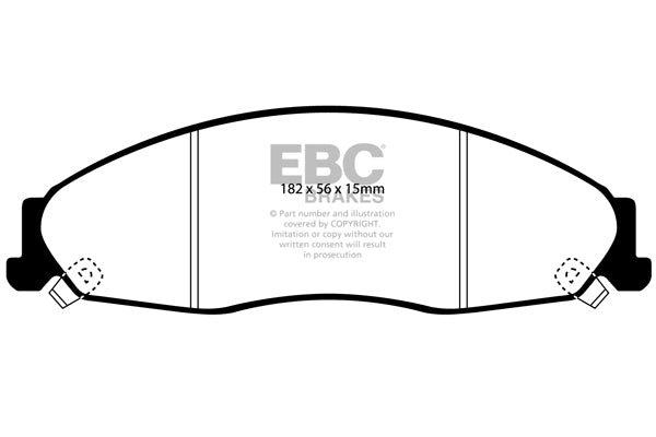 Pastiglie Freno EBC Greenstuff DP21645 per Cadillac CTS e Cadillac STS