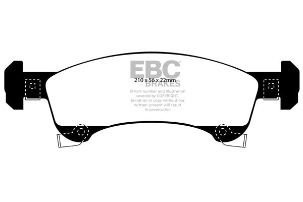 Pastiglie Freno EBC Yellowstuff DP41651R per Ford Expedition e Lincoln Navigator