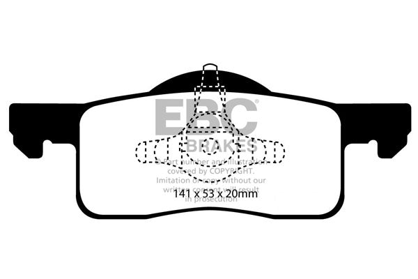 Pastiglie Freno EBC Greenstuff DP61652 per Ford Expedition e Lincoln Navigator
