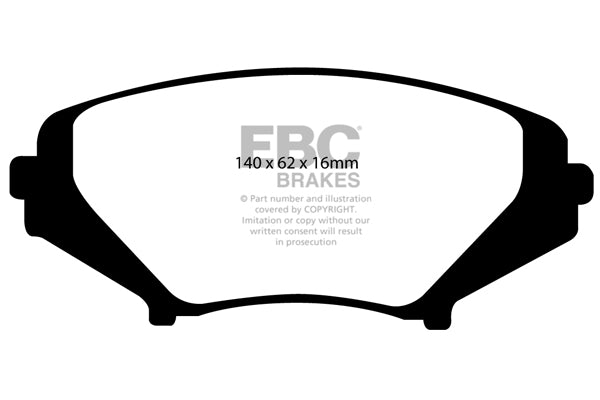 Pastiglie Freno EBC Redstuff DP31665C per Mazda RX8
