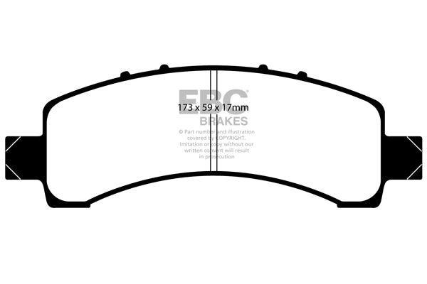 Pastiglie Freno EBC Ultimax DP1667 per Cadillac Escalade, Chevrolet Avalanche e altre