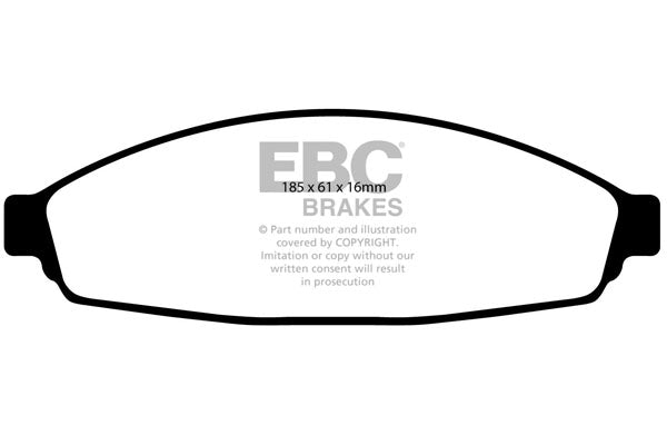 Pastiglie Freno EBC Greenstuff DP21676 per Lincoln Town Car